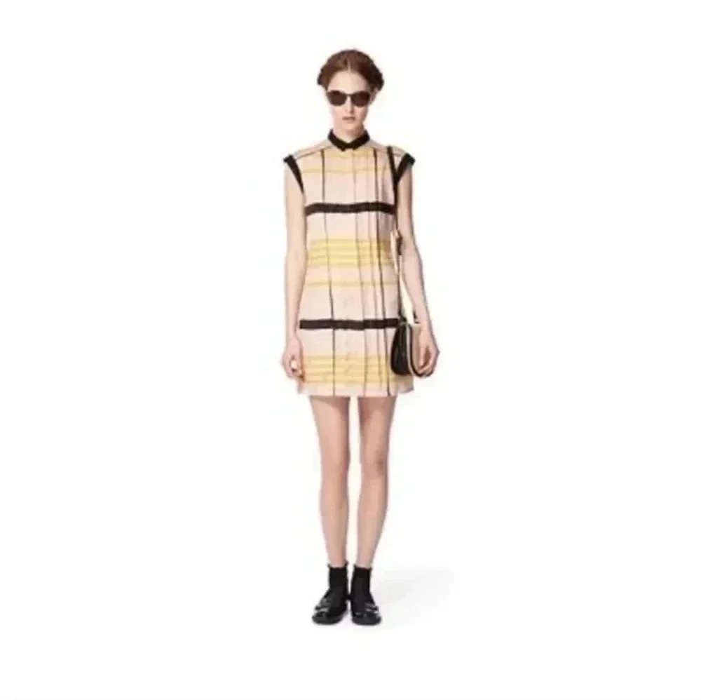 Jason Wu for Target Striped Button Down Pleated Details Shift Dress(XS)